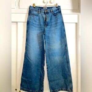 Wrangler World Wide Mid Rise wide leg jeans